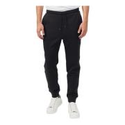 Sportieve Joggingbroek met Geribbelde Zoom K-Way , Black , Heren