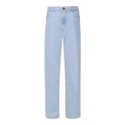 Denim Katoen Loszittende Jeans Etro , Blue , Dames