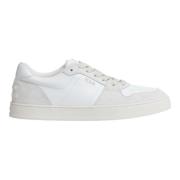 Witte Leren en Suède Sneakers Tod's , White , Heren