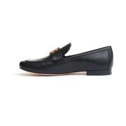 Zwarte leren Loafer schoenen Aw24 Tory Burch , Black , Dames