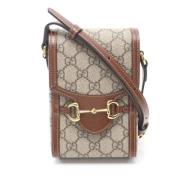 Pre-owned Leather gucci-bags Gucci Vintage , Beige , Dames