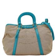 Pre-owned Canvas prada-bags Prada Vintage , Beige , Dames