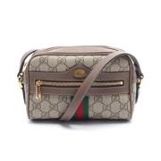 Pre-owned Leather gucci-bags Gucci Vintage , Beige , Dames