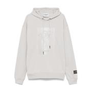 Hoodie met geborduurde cartoon Iceberg , White , Heren