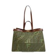 Pre-owned Cotton fendi-bags Fendi Vintage , Green , Dames