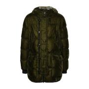 Groene Hammond Parka Velvet Effect Peuterey , Green , Heren