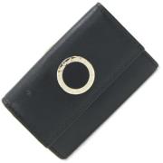 Pre-owned Leather key-holders Bvlgari Vintage , Black , Unisex