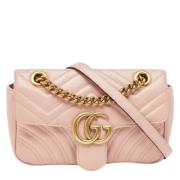 Pre-owned Leather gucci-bags Gucci Vintage , Pink , Dames