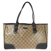 Pre-owned Canvas totes Gucci Vintage , Brown , Dames