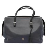 Pre-owned Leather totes Carolina Herrera Pre-owned , Blue , Dames