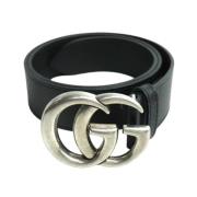 Pre-owned Leather belts Gucci Vintage , Black , Heren