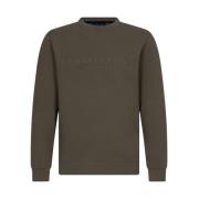 R-Neck Sweatshirt Cavallaro , Green , Heren