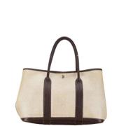 Pre-owned Leather hermes-bags Hermès Vintage , Beige , Dames