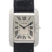 Pre-owned Metal watches Cartier Vintage , Gray , Dames