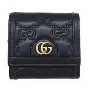 Pre-owned Leather wallets Gucci Vintage , Black , Unisex