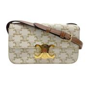 Pre-owned Coated canvas celine-bags Celine Vintage , White , Dames