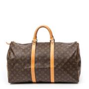 Pre-owned Coated canvas handbags Louis Vuitton Vintage , Brown , Dames