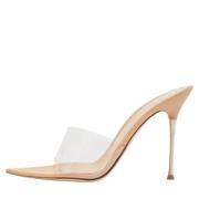 Pre-owned Leather sandals Gianvito Rossi Pre-owned , Beige , Dames