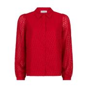 Maddie Blouse Lange Mouw Lofty Manner , Red , Dames