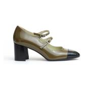 Groene Pump Schoenen met Bandje Carel , Green , Dames