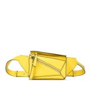 Pre-owned Leather shoulder-bags Loewe Pre-owned , Yellow , Dames