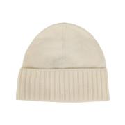 Witte Kasjmier Beanie Muts - Iconisch Winter Accessoire Kujten , White...