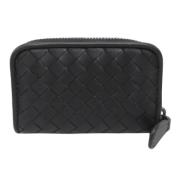 Pre-owned Leather wallets Bottega Veneta Vintage , Black , Dames