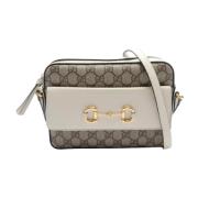 Pre-owned Leather gucci-bags Gucci Vintage , Beige , Dames