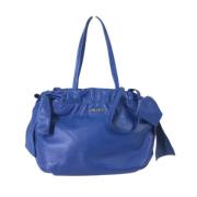 Pre-owned Leather prada-bags Prada Vintage , Blue , Dames