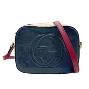 Pre-owned Leather gucci-bags Gucci Vintage , Blue , Dames