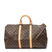 Pre-owned Canvas travel-bags Louis Vuitton Vintage , Brown , Dames