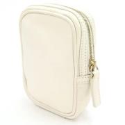 Pre-owned Leather clutches Fendi Vintage , White , Dames