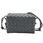 Pre-owned Leather shoulder-bags Bottega Veneta Vintage , Gray , Dames