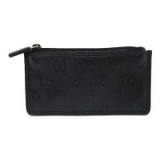 Pre-owned Leather wallets Gucci Vintage , Black , Heren