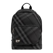 Rugzak met ruitpatroon Burberry , Black , Heren