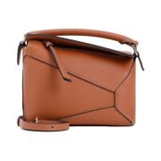 Mini Puzzle Edge Tas Loewe , Brown , Dames