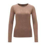 Zachte Longsleeve Top Opus , Brown , Dames