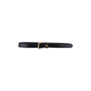 Zwart Logo Damesriem Ralph Lauren , Black , Dames