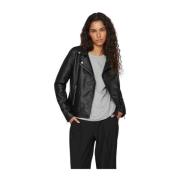 Leren jas voor vrouwen Vila , Black , Dames