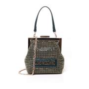 Retro Muntportemonnee Stijl Tas Love Moschino , Green , Dames