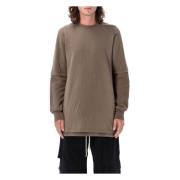 Gelaagde Gebreide Stof Aw24 T-shirt Rick Owens , Brown , Heren