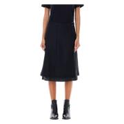 Elegante Clasp Rok Zwart Wolmix Our Legacy , Black , Dames