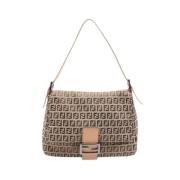 Pre-owned Canvas fendi-bags Fendi Vintage , Beige , Dames