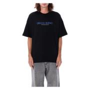 Oversized Piquet T-Shirt Ronde Hals Emporio Armani , Black , Heren