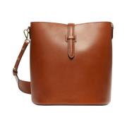 Vintage leren bucket tas Max Mara Weekend , Brown , Dames