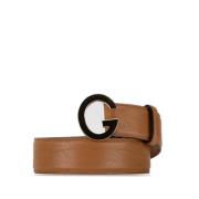 Pre-owned Leather belts Gucci Vintage , Brown , Dames