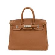 Pre-owned Leather handbags Hermès Vintage , Brown , Dames