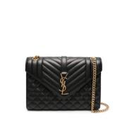 Stijlvolle Satchel Tas Saint Laurent , Black , Dames