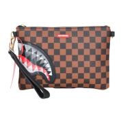 Elegante Paris Sharks Pochette Bruin Sprayground , Brown , Dames