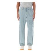 Urban Box Logo Timmerman Jeans Pleasures , Blue , Heren